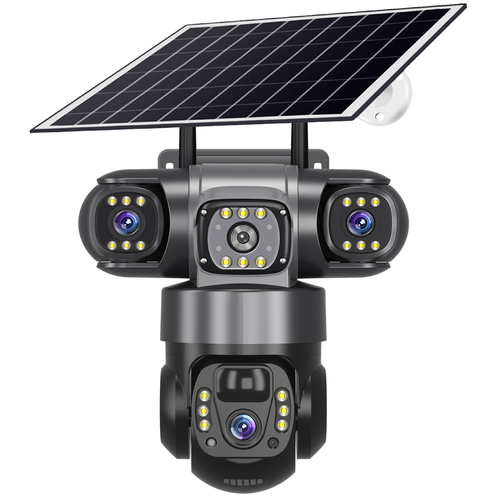 V380 Pro 4g Solar Kamera Wifi 3 Lensli